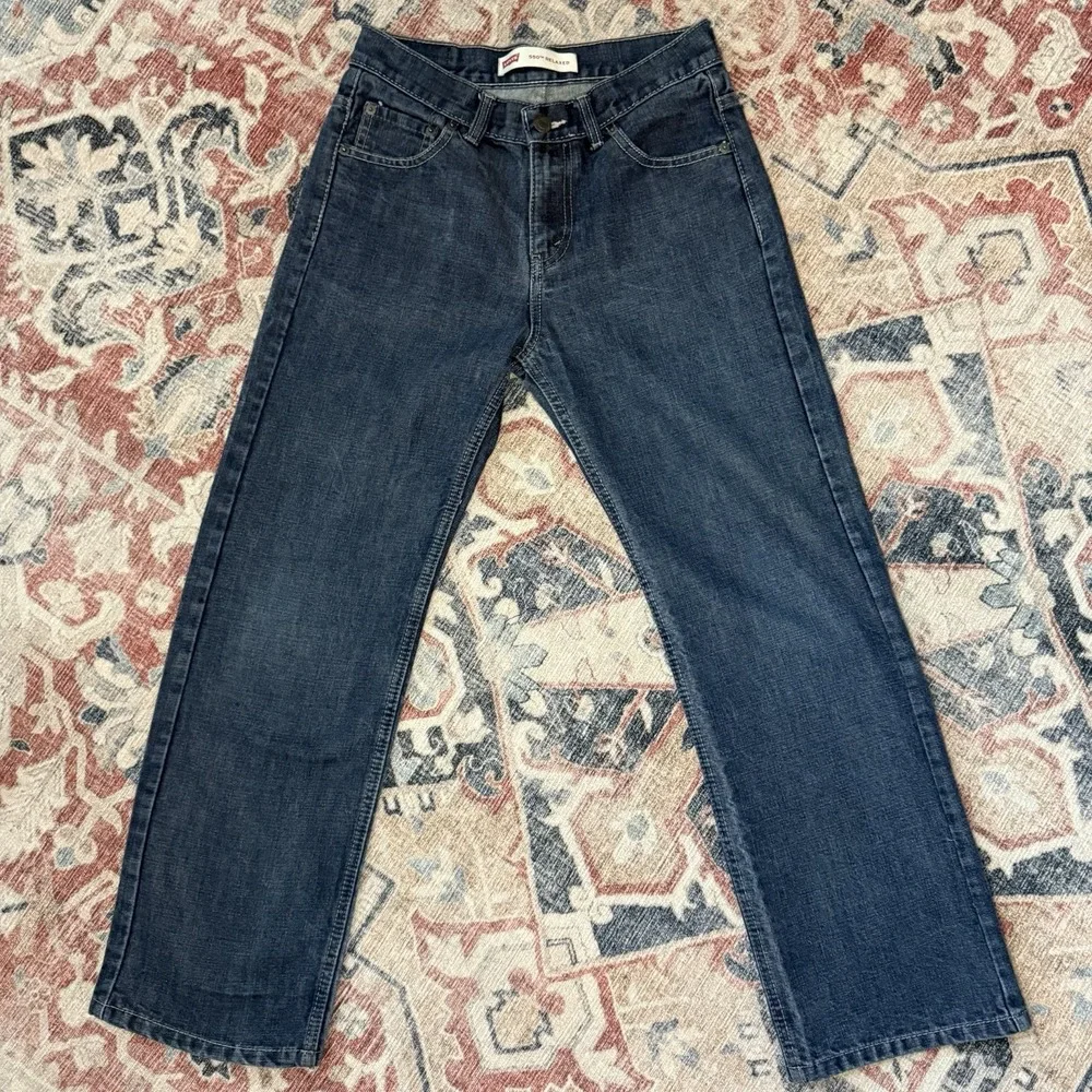Levi's 550 Relaxed 5550-679 Dark Wash Denim Jeans Boys 14 Reg 27x27